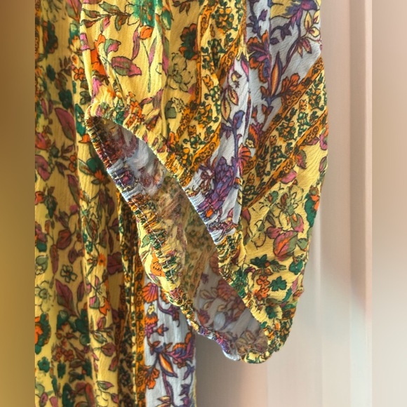 Easel Boho Cottagecore Floral Off-Shoulder Maxi Dress Size L - Picture 10 of 12